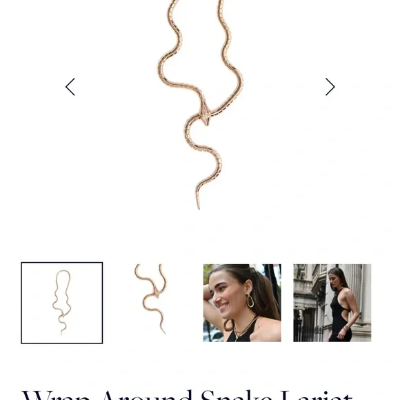 18k diamond Sidney Garber Snake necklace - Picture 2 of 3